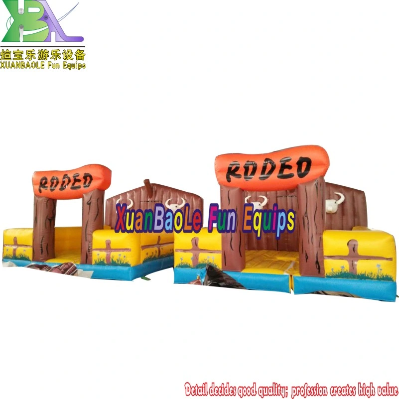 Amusement Park Sport Game Auto and Manual Mode with Different Speed Inflatable Mechanical Rodeo Bull Riding Machine