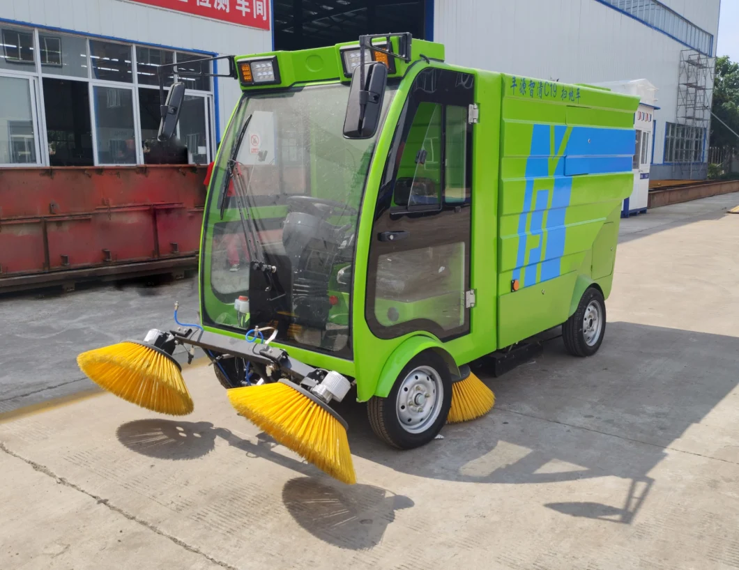 Ride on Electric Road Sweeping Cleaning Machine Industrial Street Sweeper with 240L Dustbin