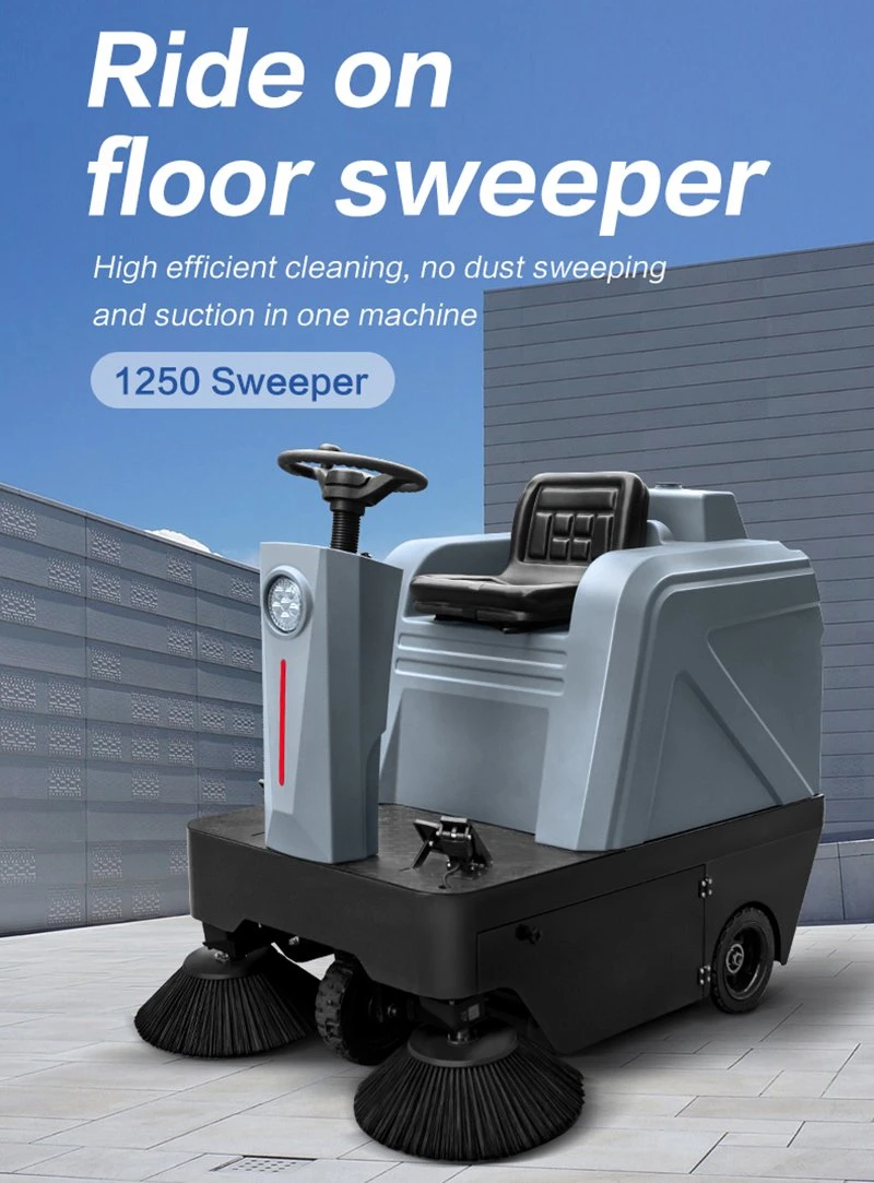 Commercial Industrial Ride-on Floor Sweeper Electric Road Floor Sweeper Cleaning Machine