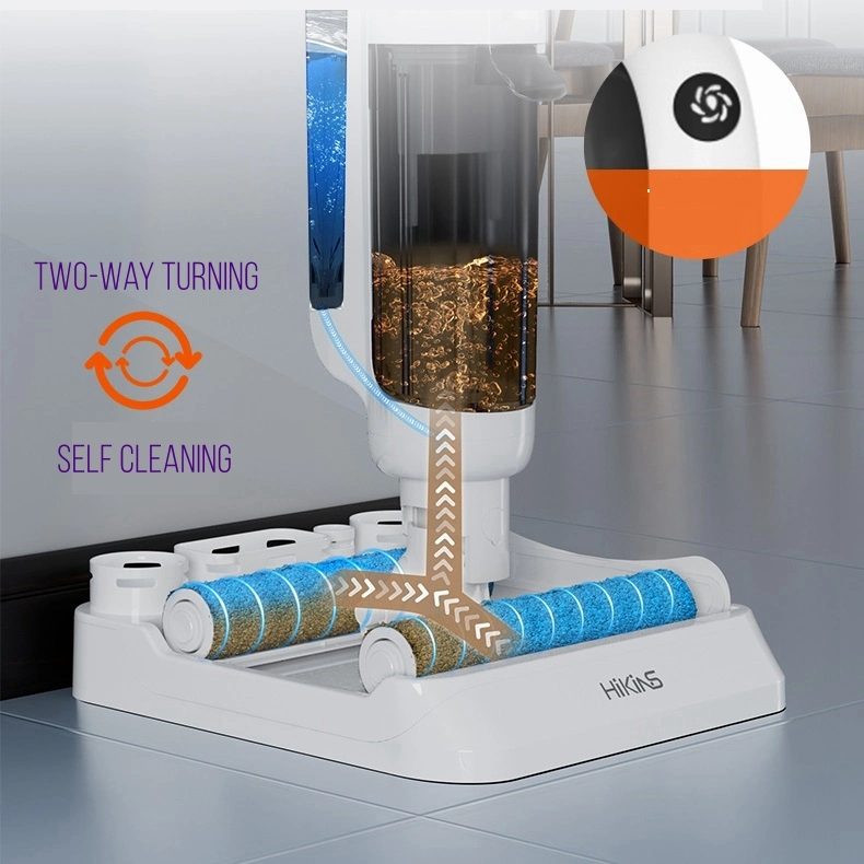 360-Degree Bi-Directional Rotating Self-Cleaning Intelligent Floor Scrubber