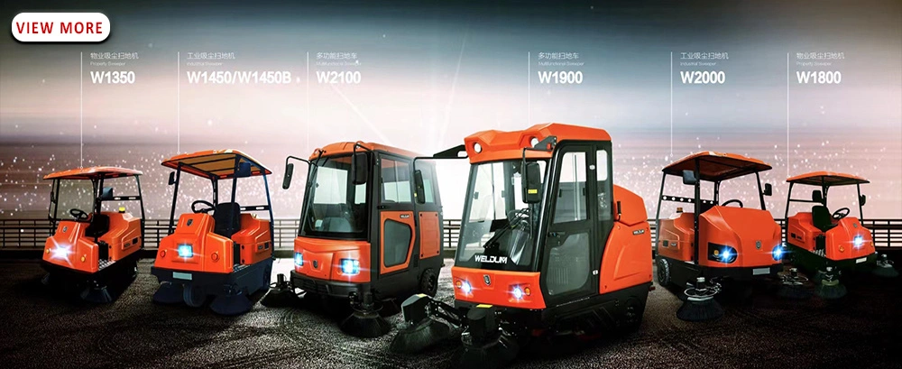 Factory School Parking Lot Warehouse Commercial Cleaning Machine Electric Road Street Floor Vacuum Sweeper