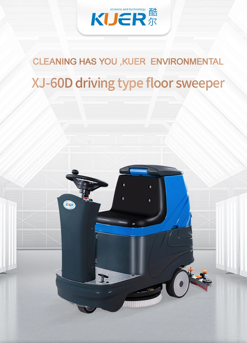 Industrial Factory School Parking Lot Warehouse Commercial Cleaning Machine Floor Road Street Vacuum Sweeper Charging Floor Cleaning Machine