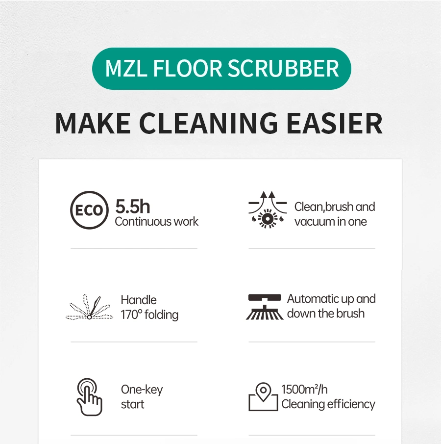 User-Friendly Walk Behind Floor Cleaner Scrubber Polishing Machine Sweeper