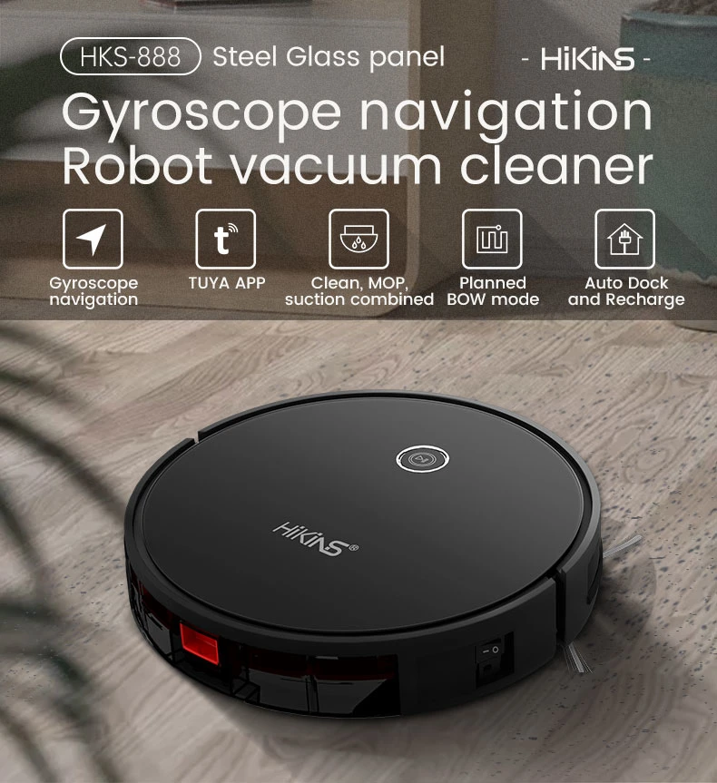 Portable Automatic Vacuum Cleaner Robotic Floor Sweeper with Mopping Function
