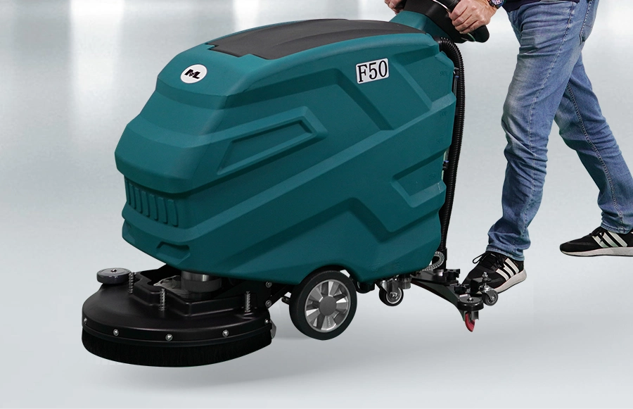 Intelligent Walk-Behind Floor Scrubber Sweeper Easy Operation for All People for Hospital Factory