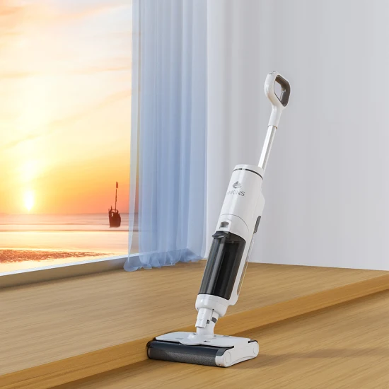 Dry and Wet Garbage Separation High Suction Upright Cordless Home Use Floor Scrubber