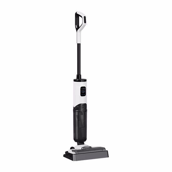 a Home Floor Scrubber with Dual Brush Rolls and Dual Water Sprayers for Deep Cleaning