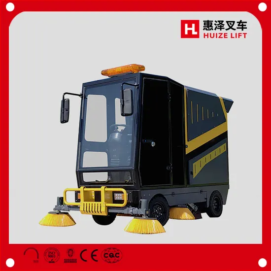 Driving Ground Washing Machine Industrial Commercial Brush Suction and Tow Integrated Sweeper