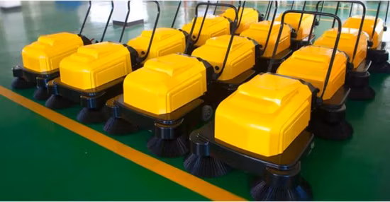 Package: 1000*1300*1000mm Hand-Push Wooden Packing Side Walk Sweeper Floor Cleaning Machine