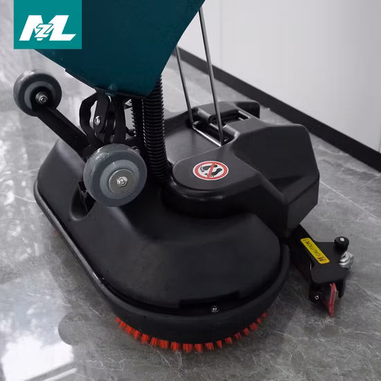 Mini Mop 360degree Rotating Hand Push Floor Scrubber with Flexible Handle