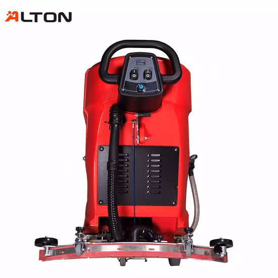 Commercial Walk Behind Scrubber Dryer Cleaning Machine Hand Push Floor Scrubber