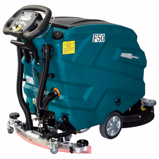 Walk Behind Floor Scrubber Dryer Road Sweeper Supermarket Cleaning